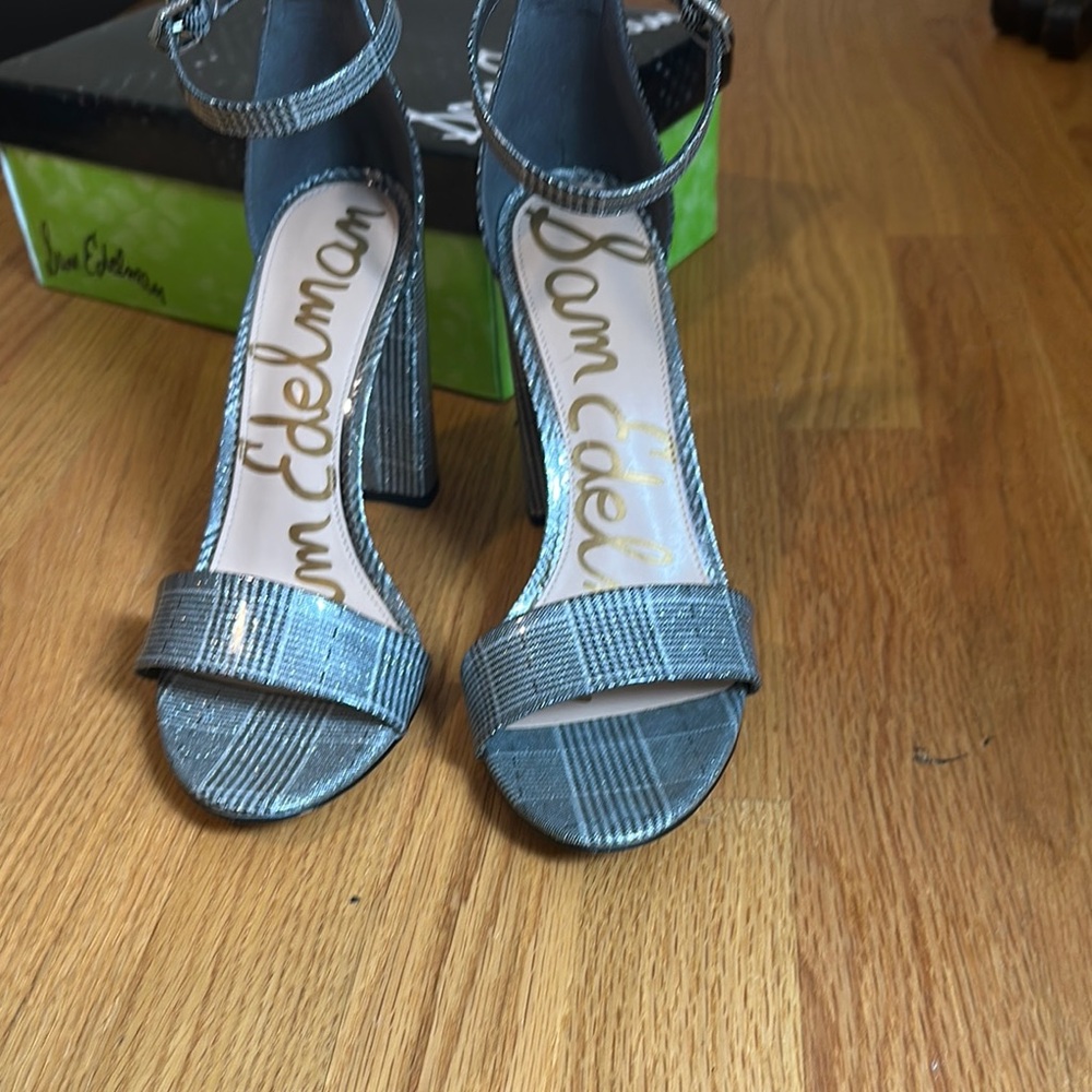 Sam Edelman Silver Stylish Sparkle Heels
